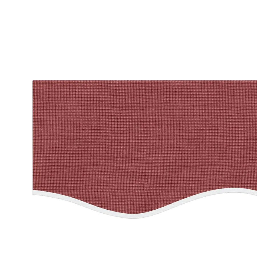 Tissu de remplacement de cantonnière d’auvent rayure bordeaux - 4