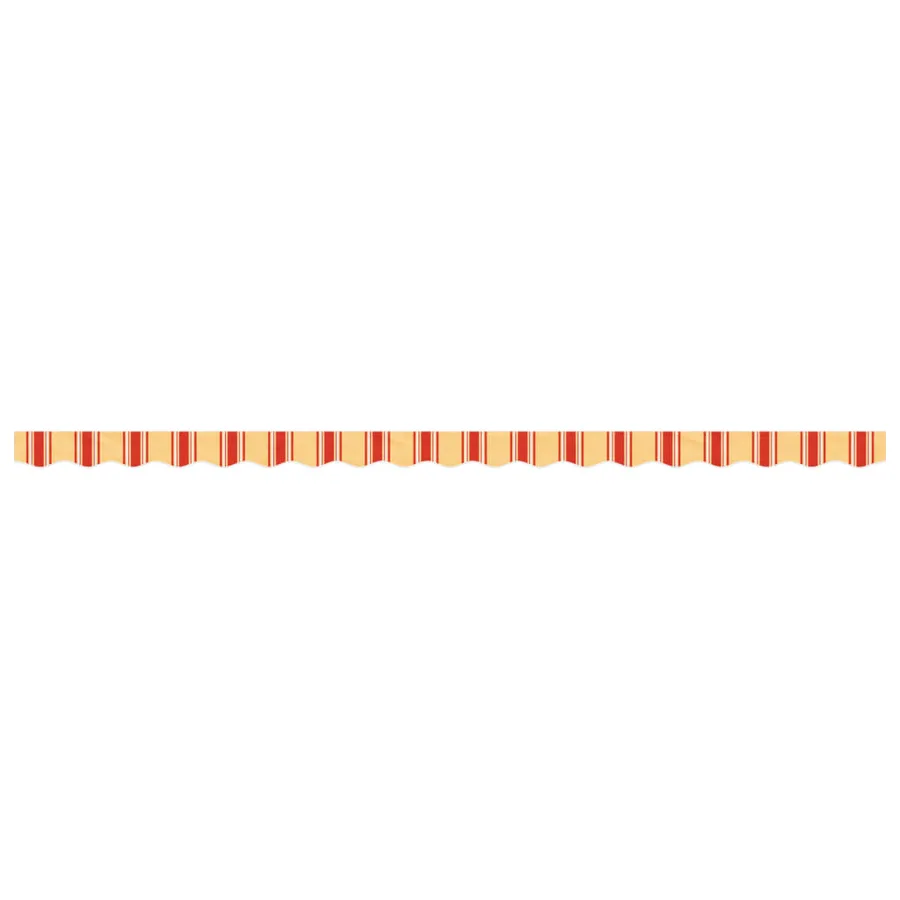 Tissu de remplacement de cantonnière d’auvent jaune orange 4,5m - 3