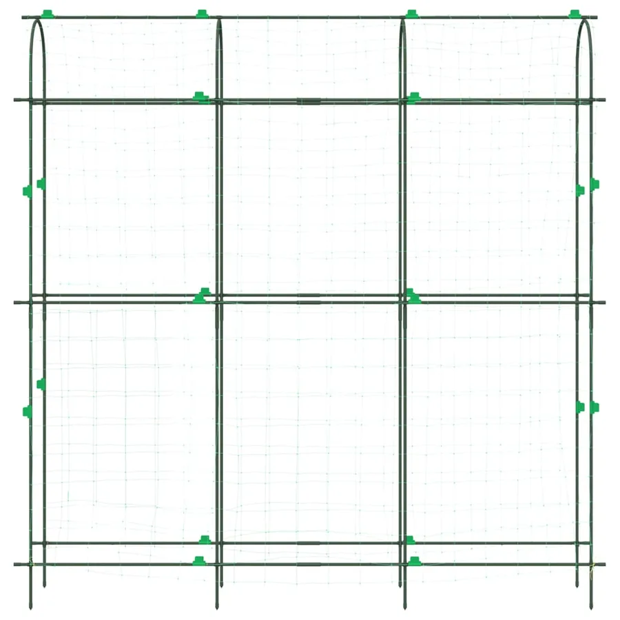 Treillis de jardin pour plantes grimpantes forme de U acier - 4