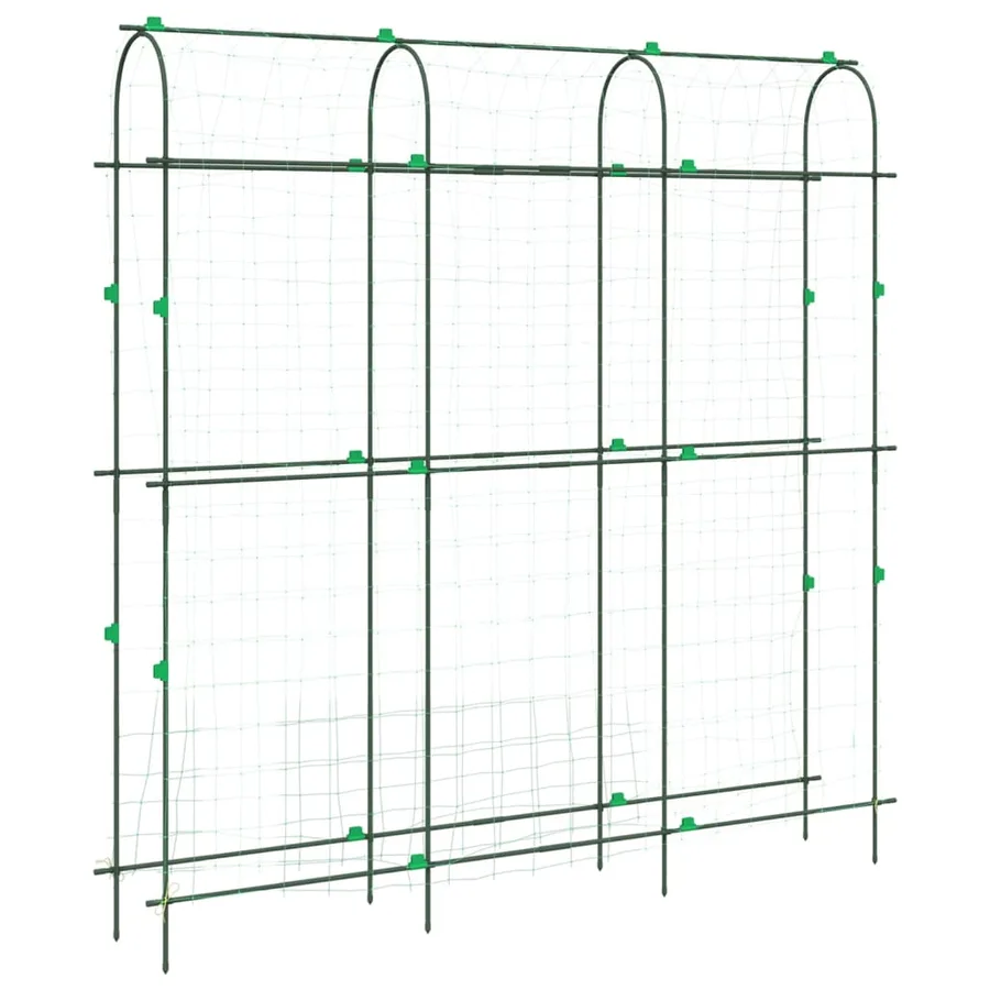 Treillis de jardin pour plantes grimpantes forme de U acier - 6