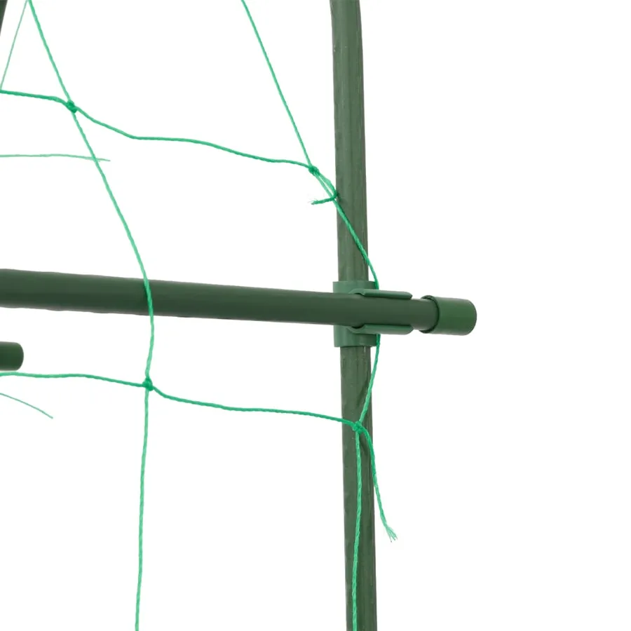 Treillis de jardin pour plantes grimpantes forme de U acier - 8