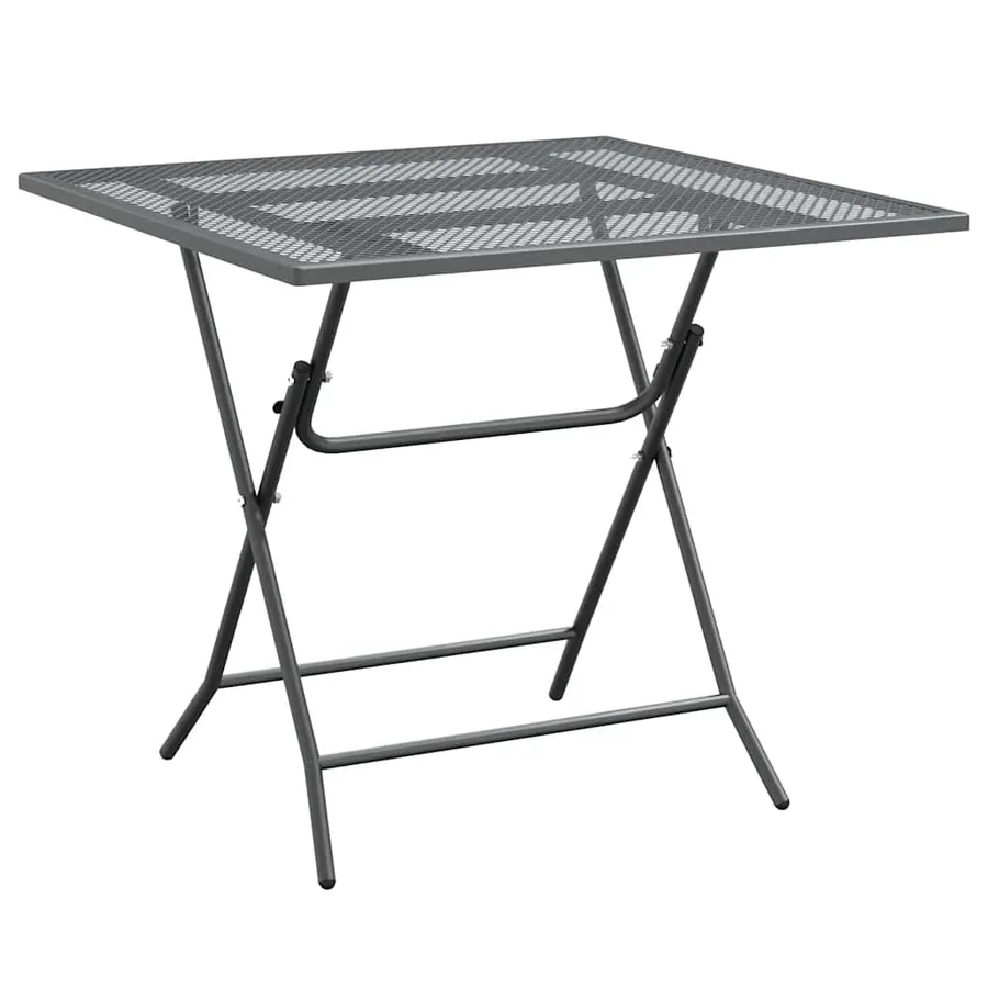 Ensemble à manger de jardin 5 pcs Maille Métal Anthracite - 4