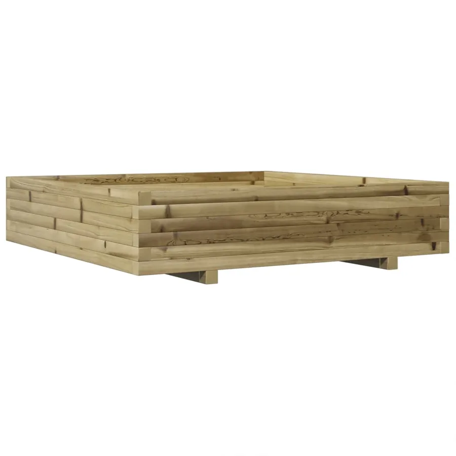 Jardinière 110x110x26,5 cm bois de pin imprégné - 2
