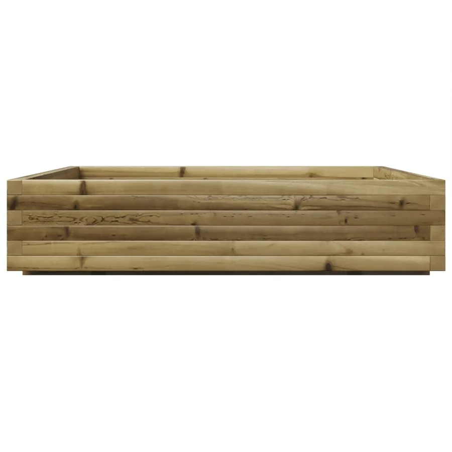 Jardinière 110x110x26,5 cm bois de pin imprégné - 6