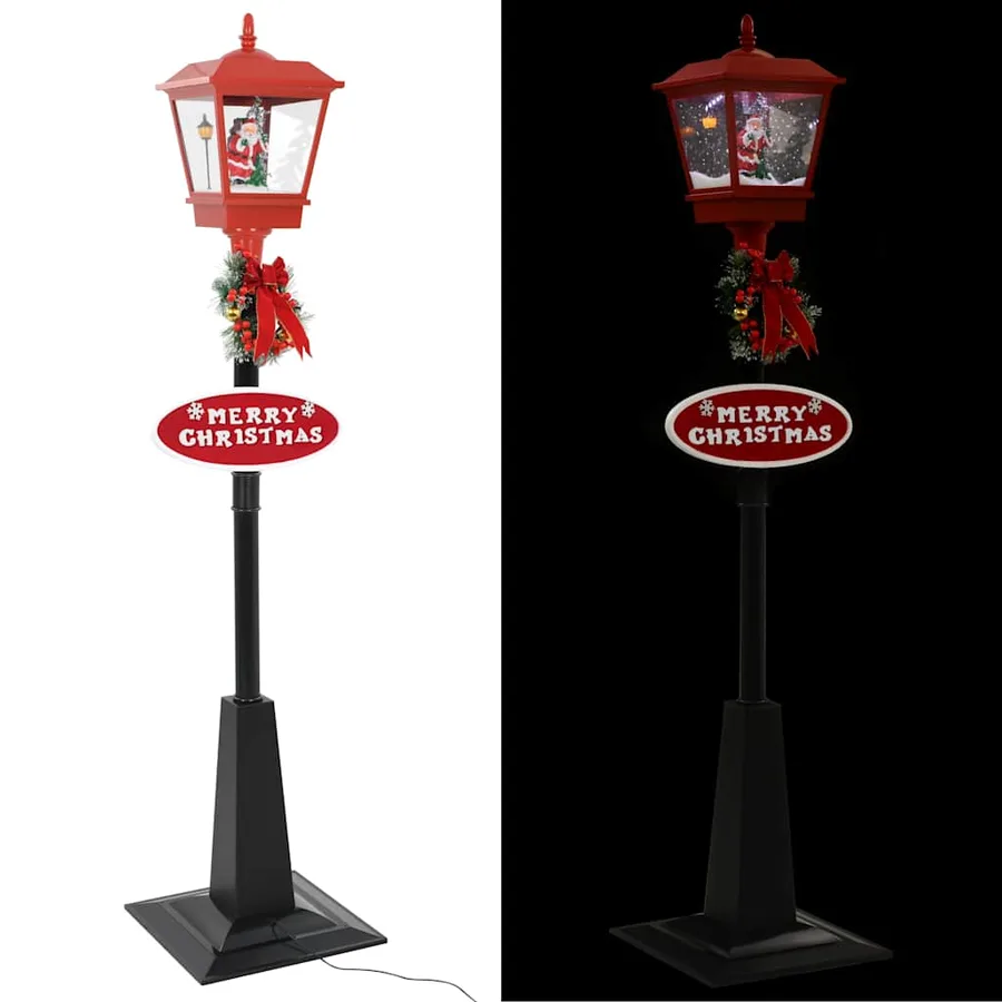 Lampadaire de Noël avec Père Noël 180 cm LED - 7