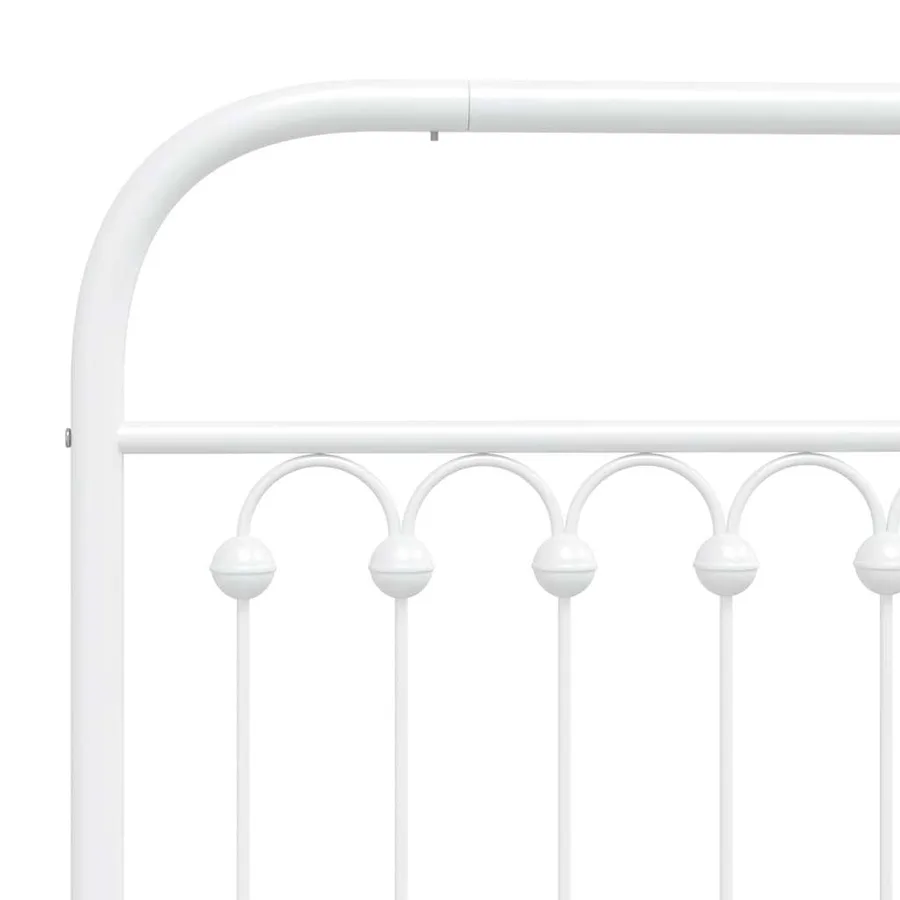 Tête de lit de remplacement métal blanc 90 cm - 5