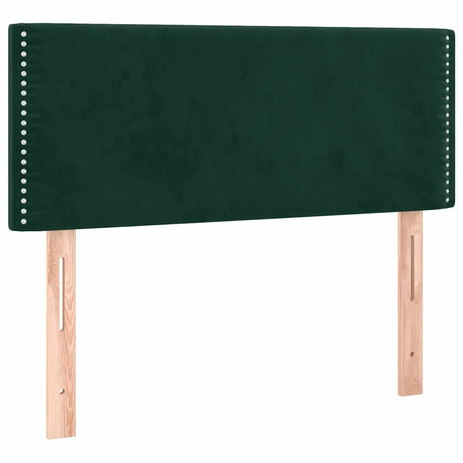 Sommier à lattes de lit avec matelas LED Vert foncé 120x200 cm - 7