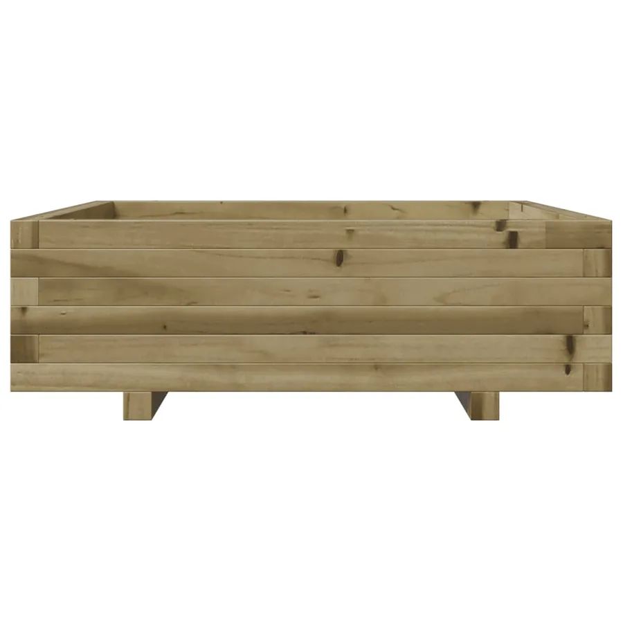 Jardinière 80x80x26,5 cm bois de pin imprégné - 5