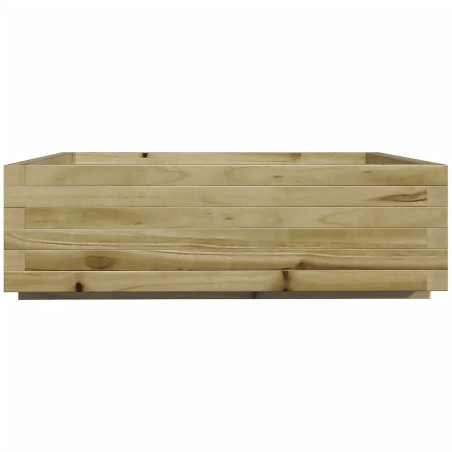 Jardinière 80x80x26,5 cm bois de pin imprégné - 6