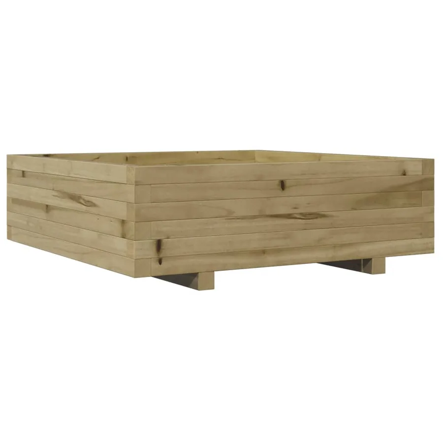 Jardinière 80x80x26,5 cm bois de pin imprégné - 7