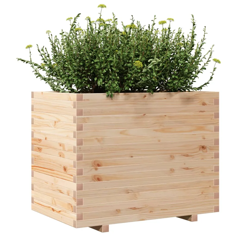 Jardinière 90x60x72 cm bois de pin massif - 4