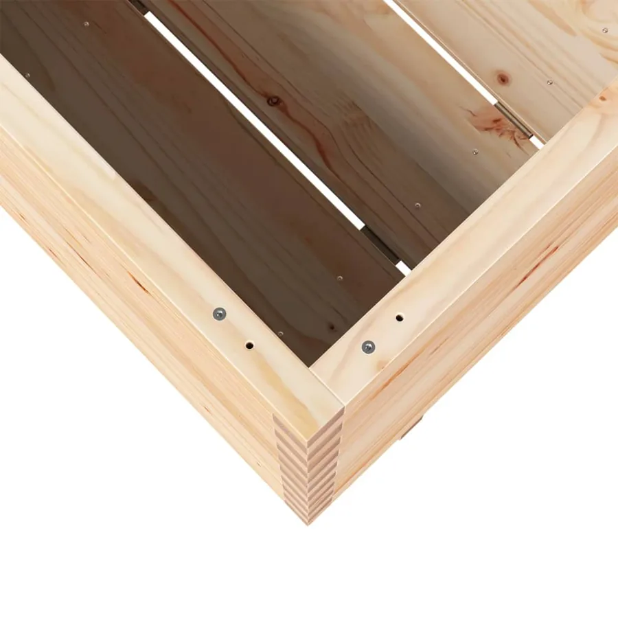 Jardinière 90x60x72 cm bois de pin massif - 8