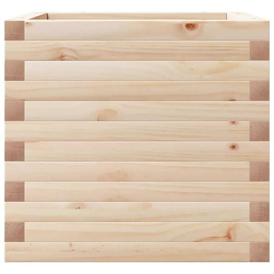 Jardinière 50x50x45,5 cm bois de pin massif - 5