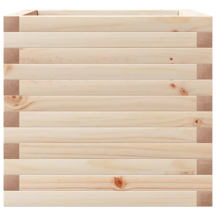 Jardinière 50x50x45,5 cm bois de pin massif - 6