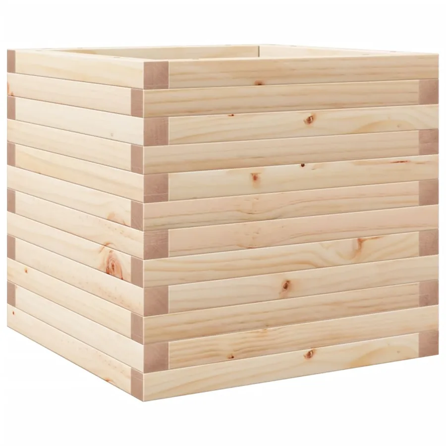 Jardinière 50x50x45,5 cm bois de pin massif - 7