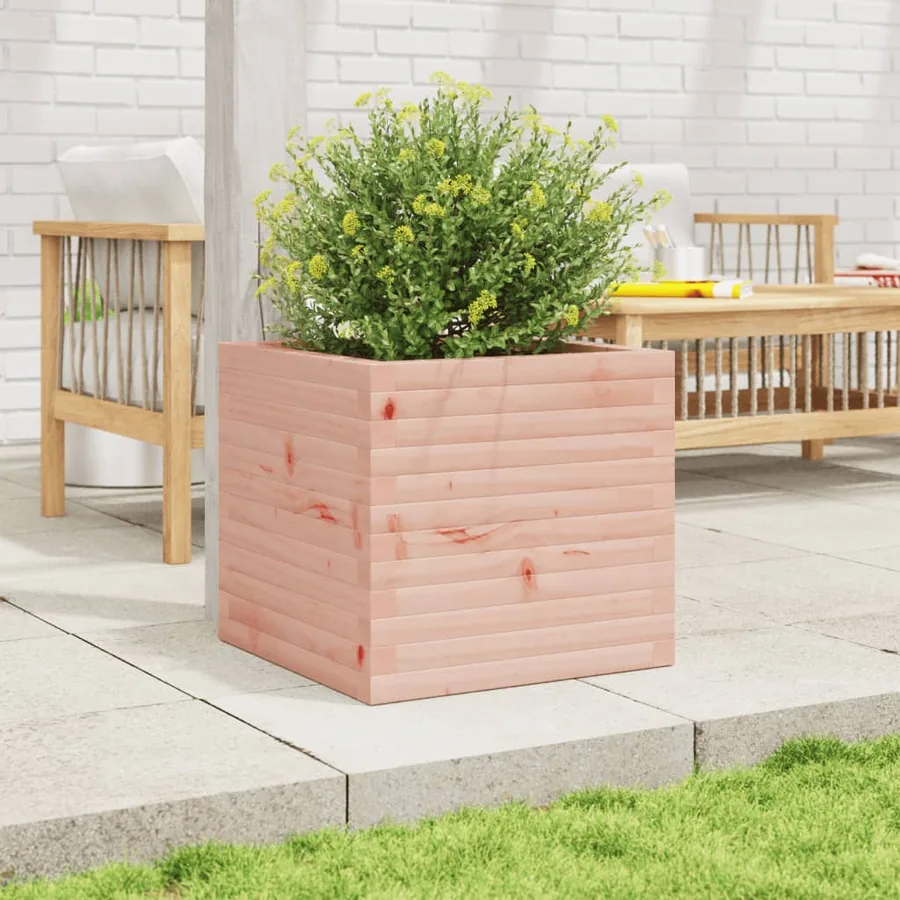 Jardinière 50x50x46 cm bois massif douglas - 3