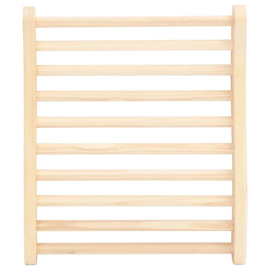 Dossier de sauna en forme de S Bois massif de pin - 2