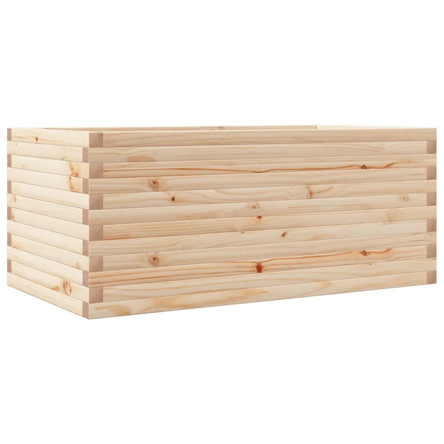 Jardinière 110x60x45,5 cm bois de pin massif - 7