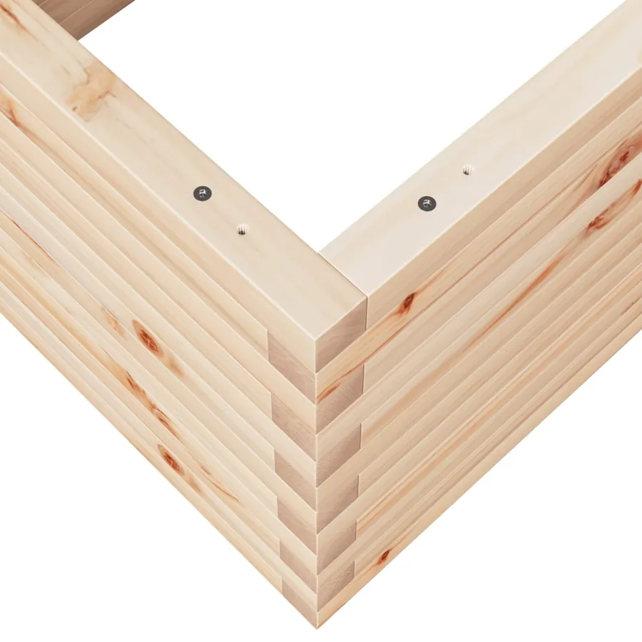 Jardinière 110x60x45,5 cm bois de pin massif - 8
