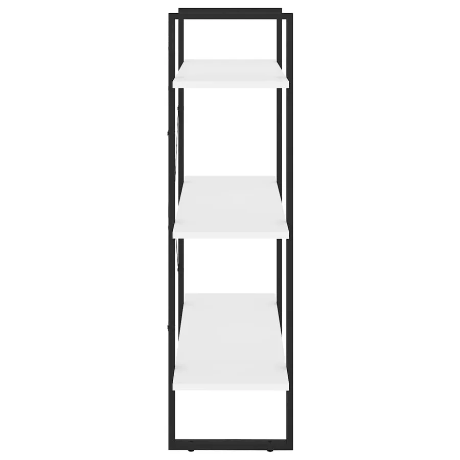 Bibliothèque blanc 80x30x105 cm bois d'ingénierie - 5