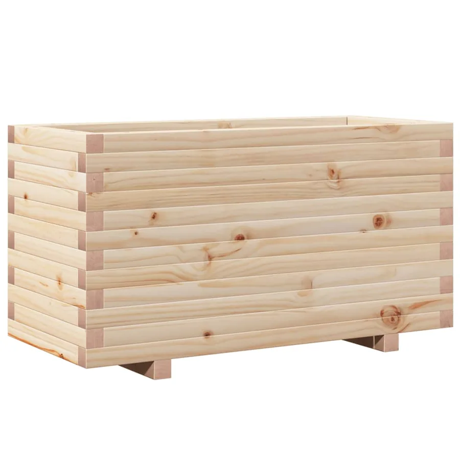 Jardinière 90x40x49,5 cm bois de pin massif - 2