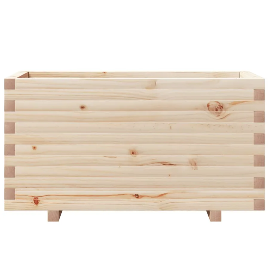 Jardinière 90x40x49,5 cm bois de pin massif - 5