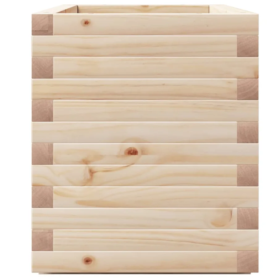 Jardinière 90x40x49,5 cm bois de pin massif - 6