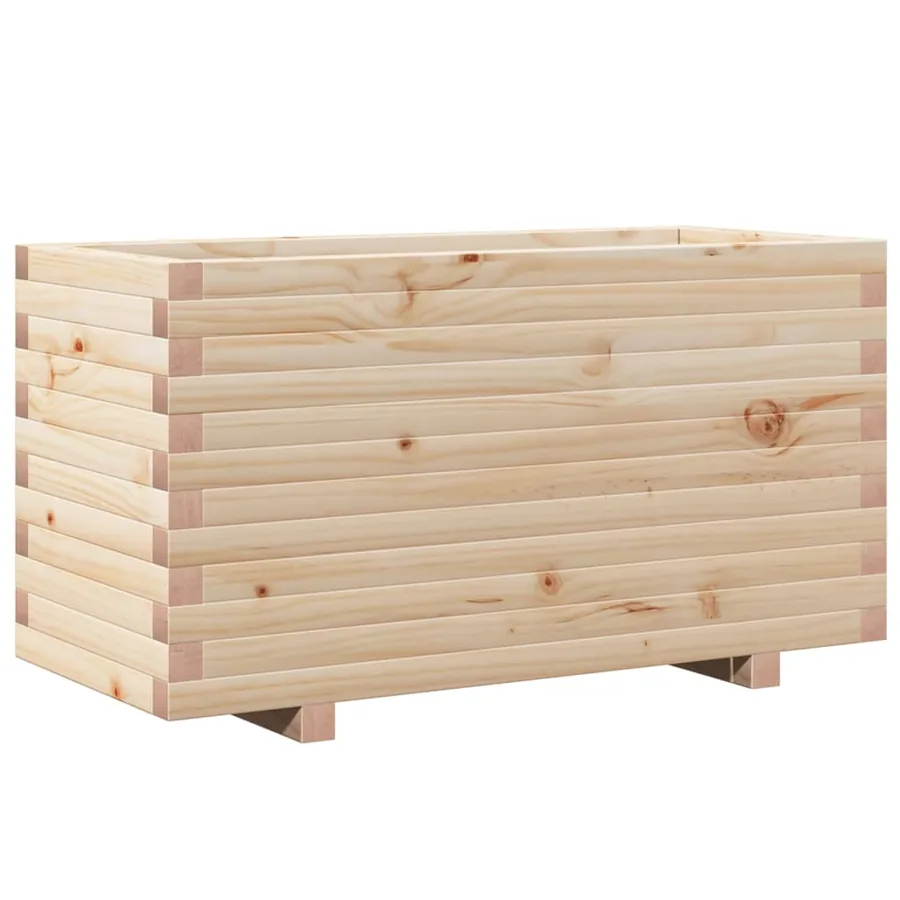 Jardinière 90x40x49,5 cm bois de pin massif - 7