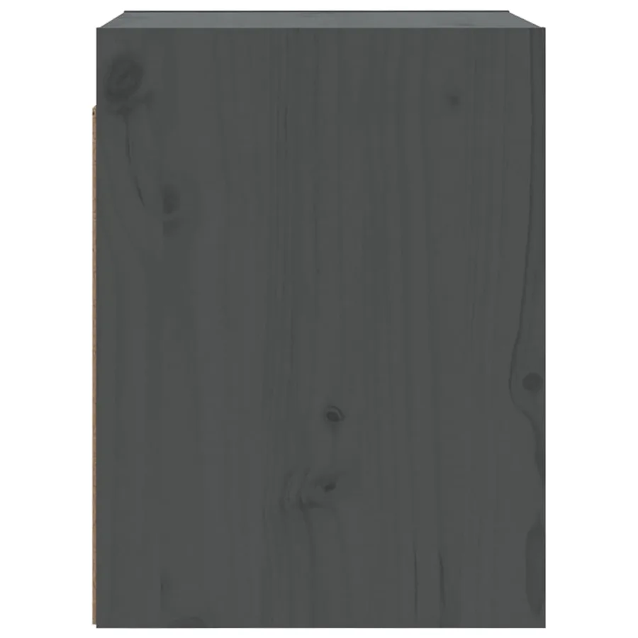 Armoires murales 2 pcs Gris 30x30x40 cm Bois de pin massif - 7