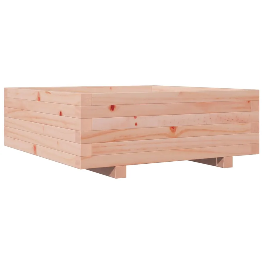 Jardinière 70x70x26,5 cm bois massif douglas - 2