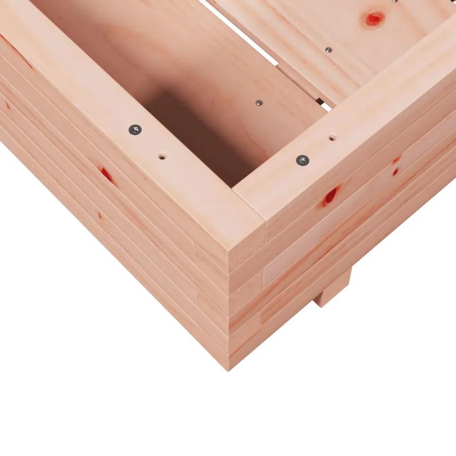 Jardinière 70x70x26,5 cm bois massif douglas - 8