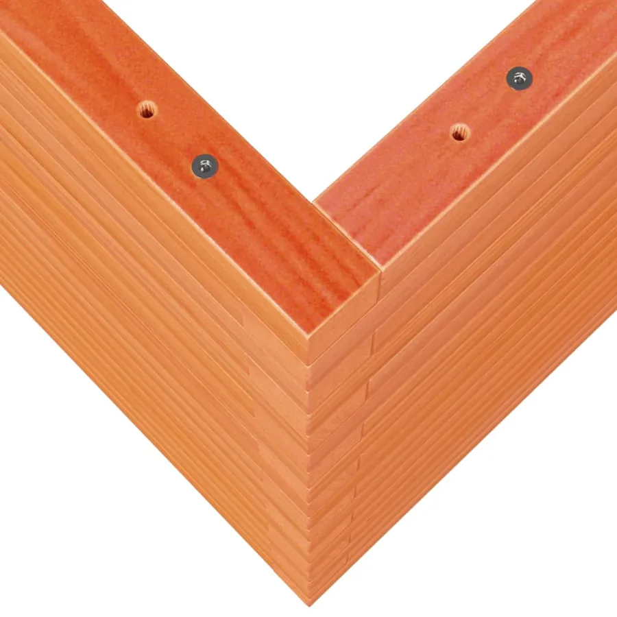 Jardinière cire marron 50x50x68,5 cm bois de pin massif - 8