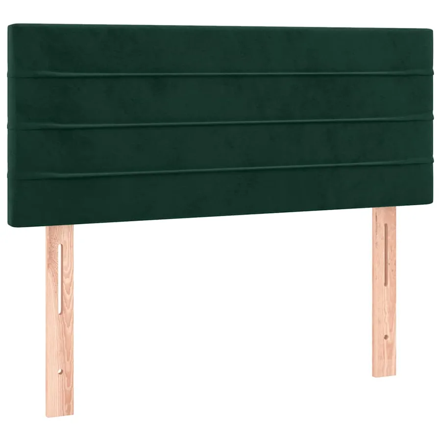 Sommier à lattes de lit et matelas Vert foncé 120x200cm Velours - 6