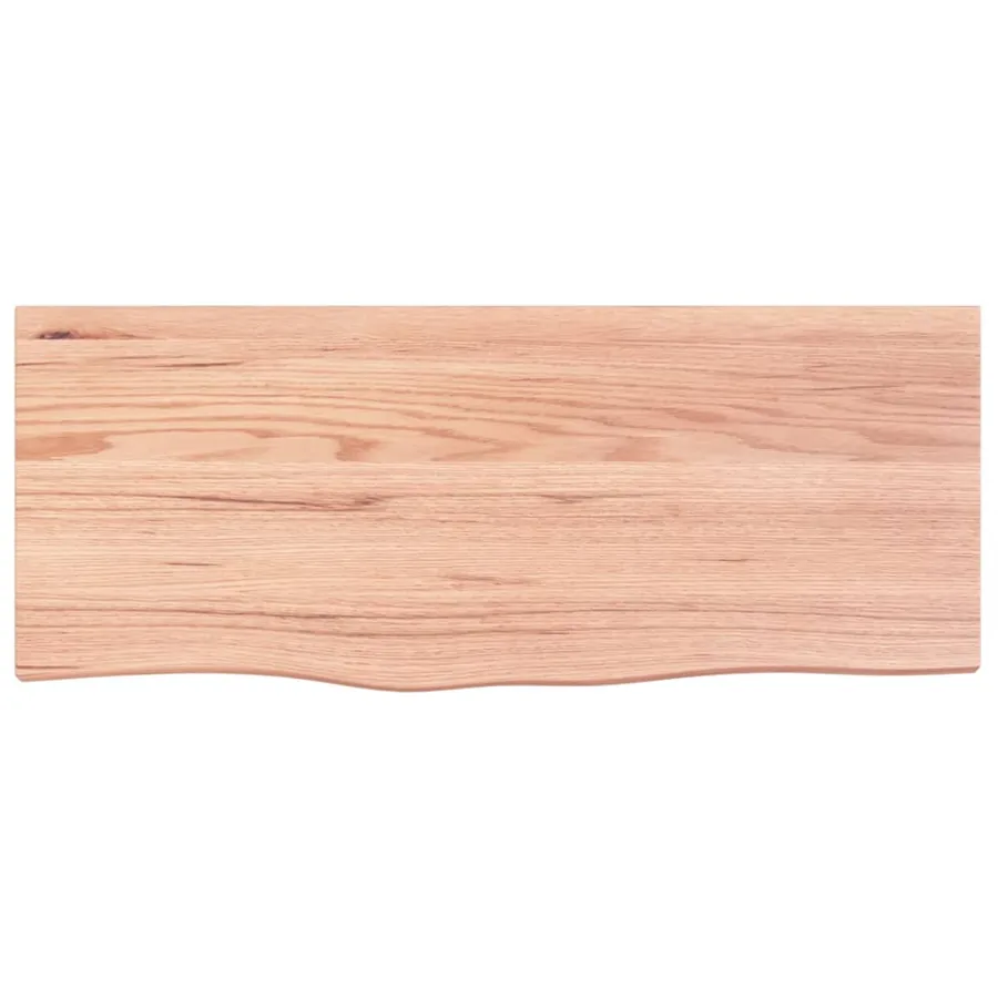 Étagère de vasque murale acier et bois de chêne massif - 8