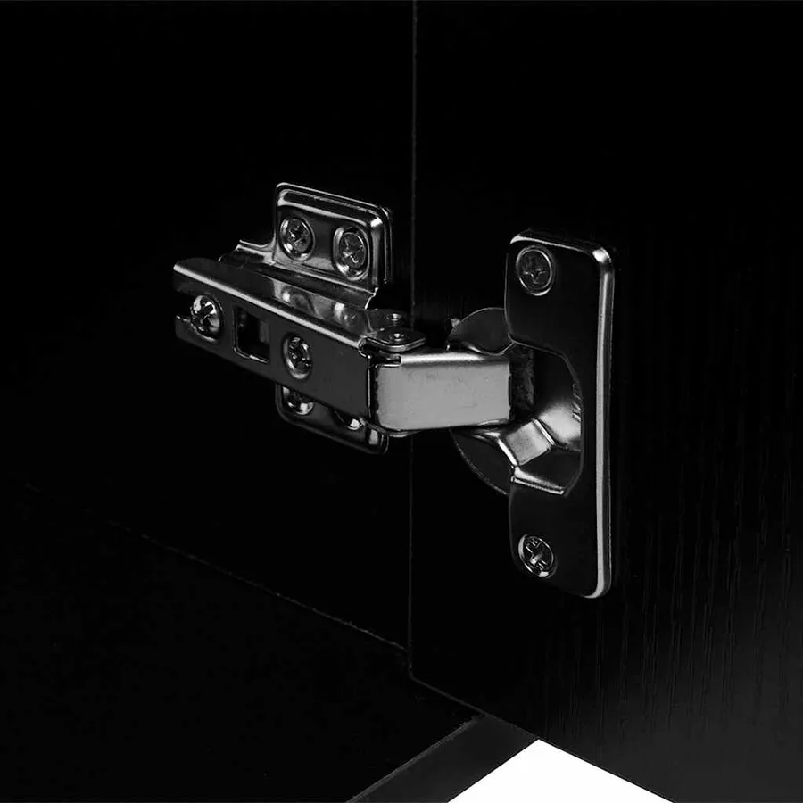 Meubles de salle de bains trois pièces Noir - 5