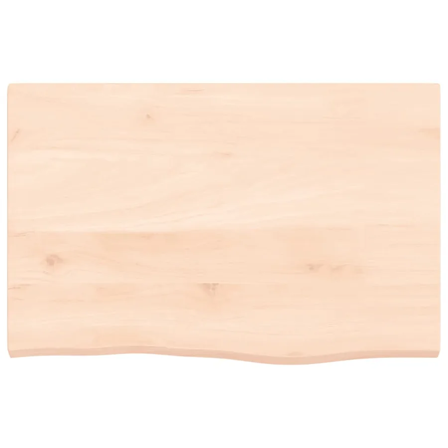 Étagère de vasque murale acier et bois de chêne massif - 8