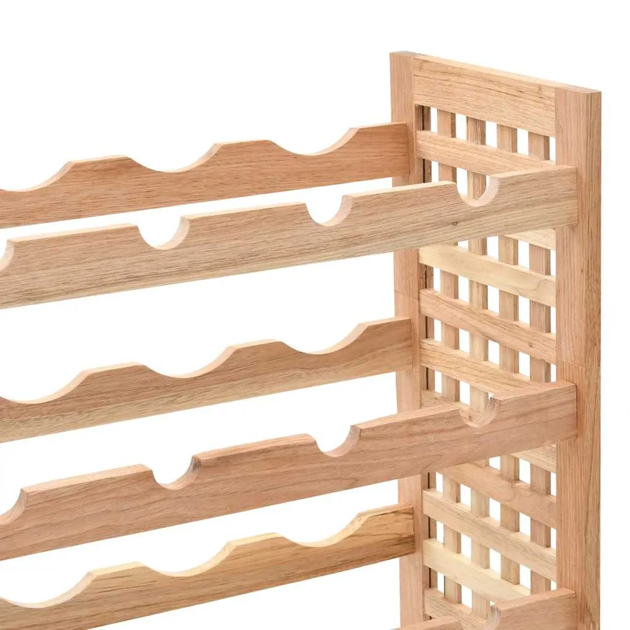 Casier à bouteilles pour 25 bouteilles Bois de noyer 63x25x73cm - 6