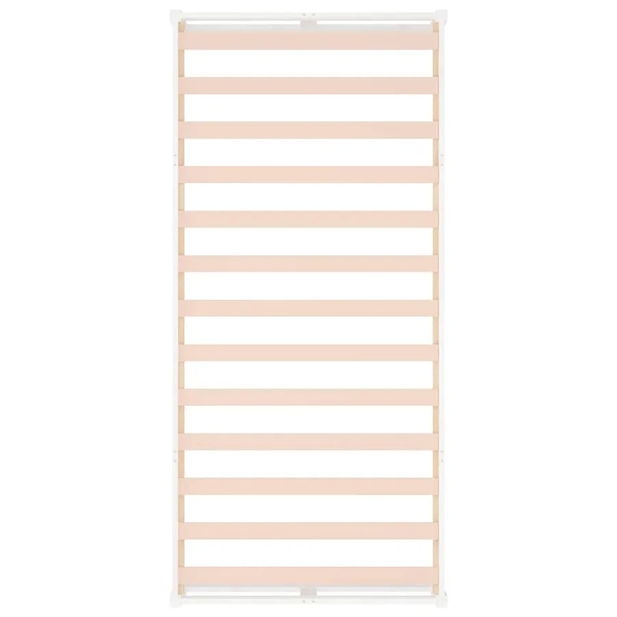 Cadre de lit sans matelas blanc 100x200 cm bois massif - 6
