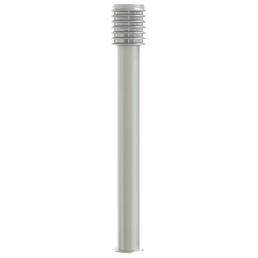 Lampadaire d'extérieur argenté 110 cm acier inoxydable - 4