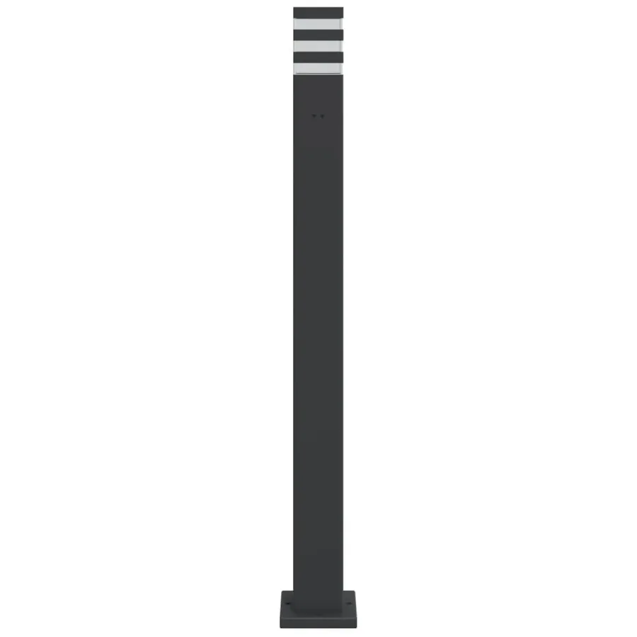 Lampadaire d'extérieur avec sortie noir 110 cm aluminium - 4