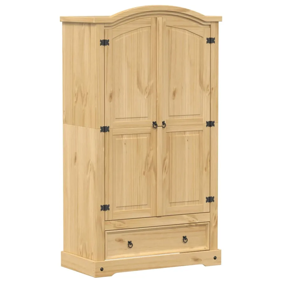 Garde-robe Corona 102x52x186 cm bois de pin massif - 2