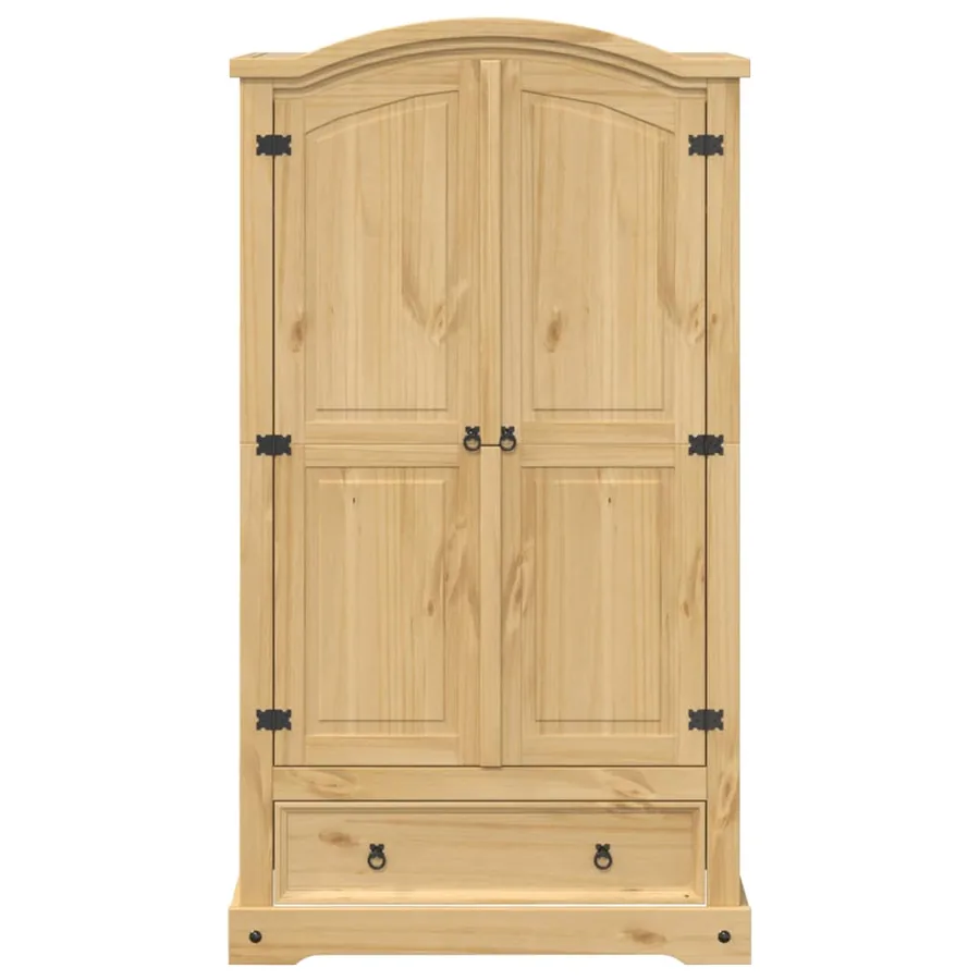 Garde-robe Corona 102x52x186 cm bois de pin massif - 4