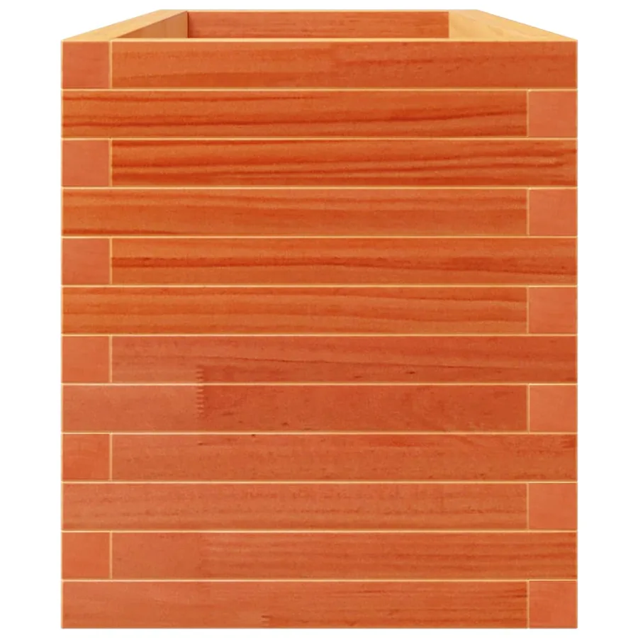 Jardinière cire marron 110x40x49,5 cm bois de pin massif - 6