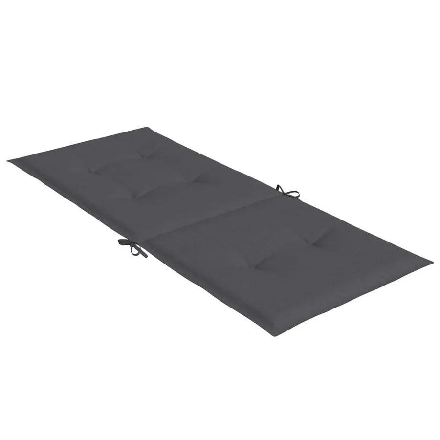 Coussins de chaise à dossier haut lot de 6 anthracite mélangé - 6