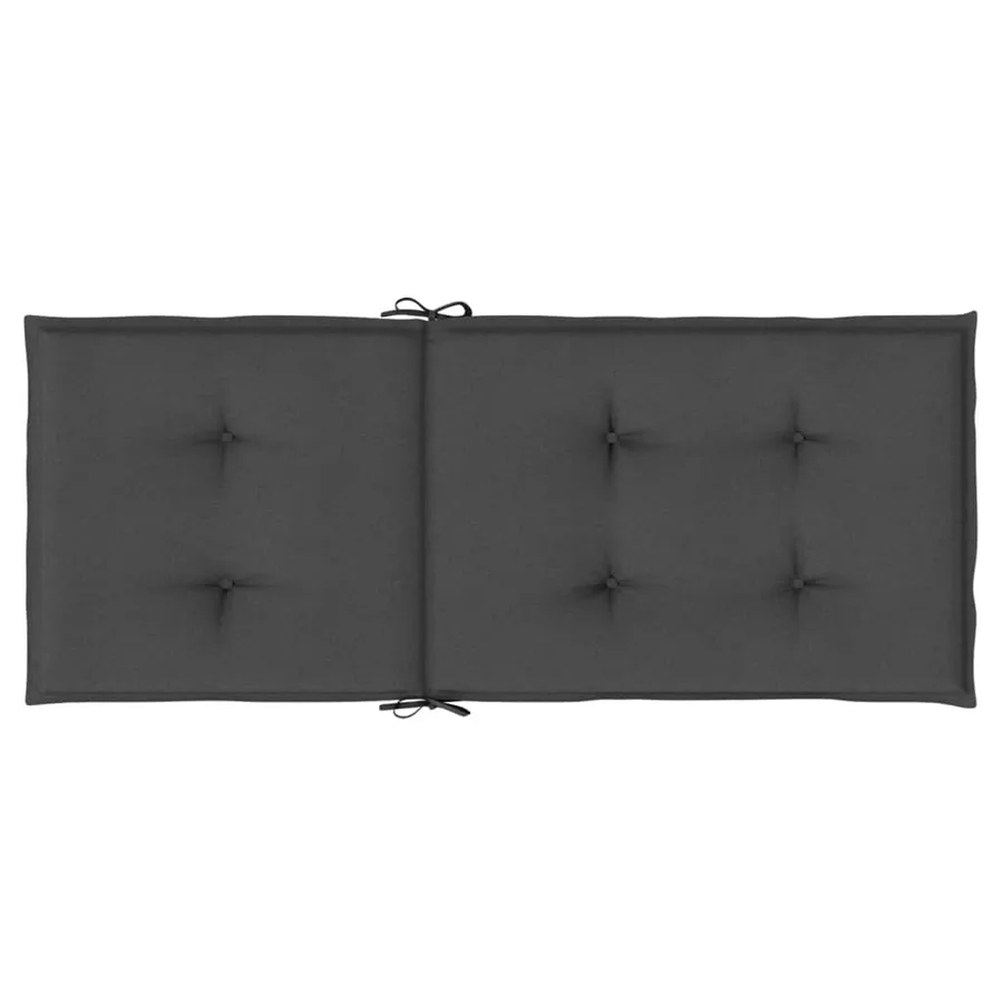 Coussins de chaise à dossier haut lot de 6 anthracite mélangé - 7