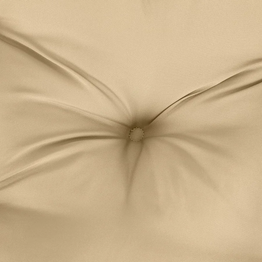 Coussins de chaise à dossier haut lot de 2 beige mélangé tissu - 9