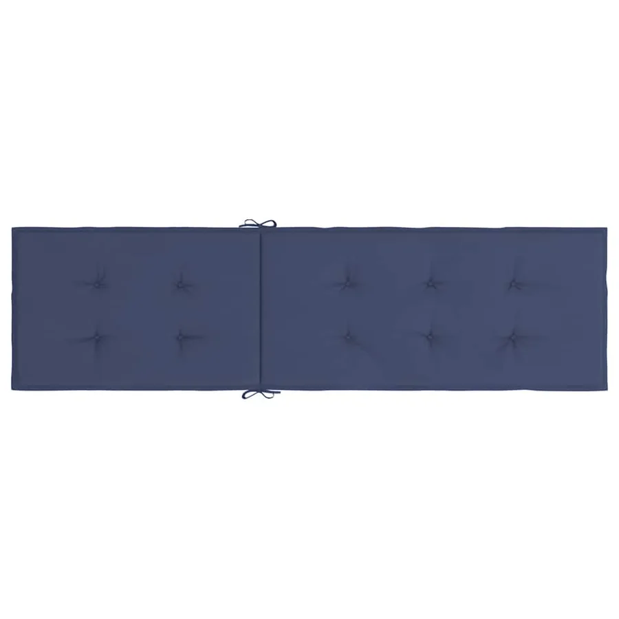 Coussin de chaise de terrasse bleu marine tissu oxford - 5