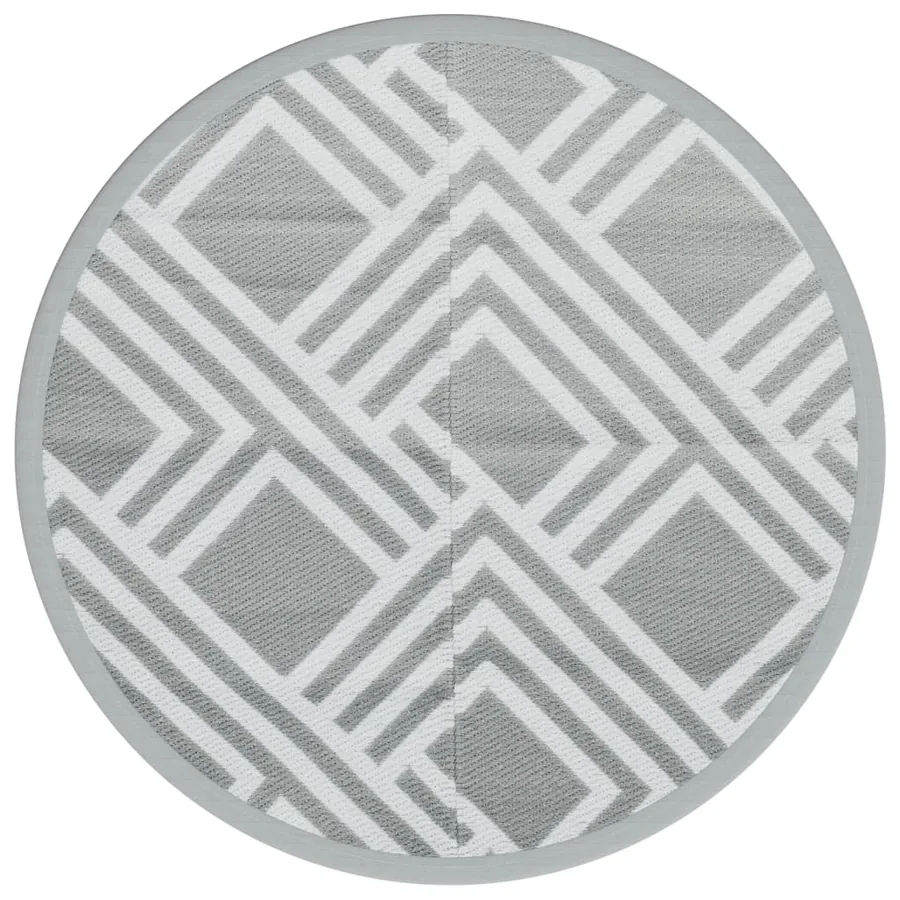 Tapis d'extérieur ARAKIL gris Ø160 cm PP - 2