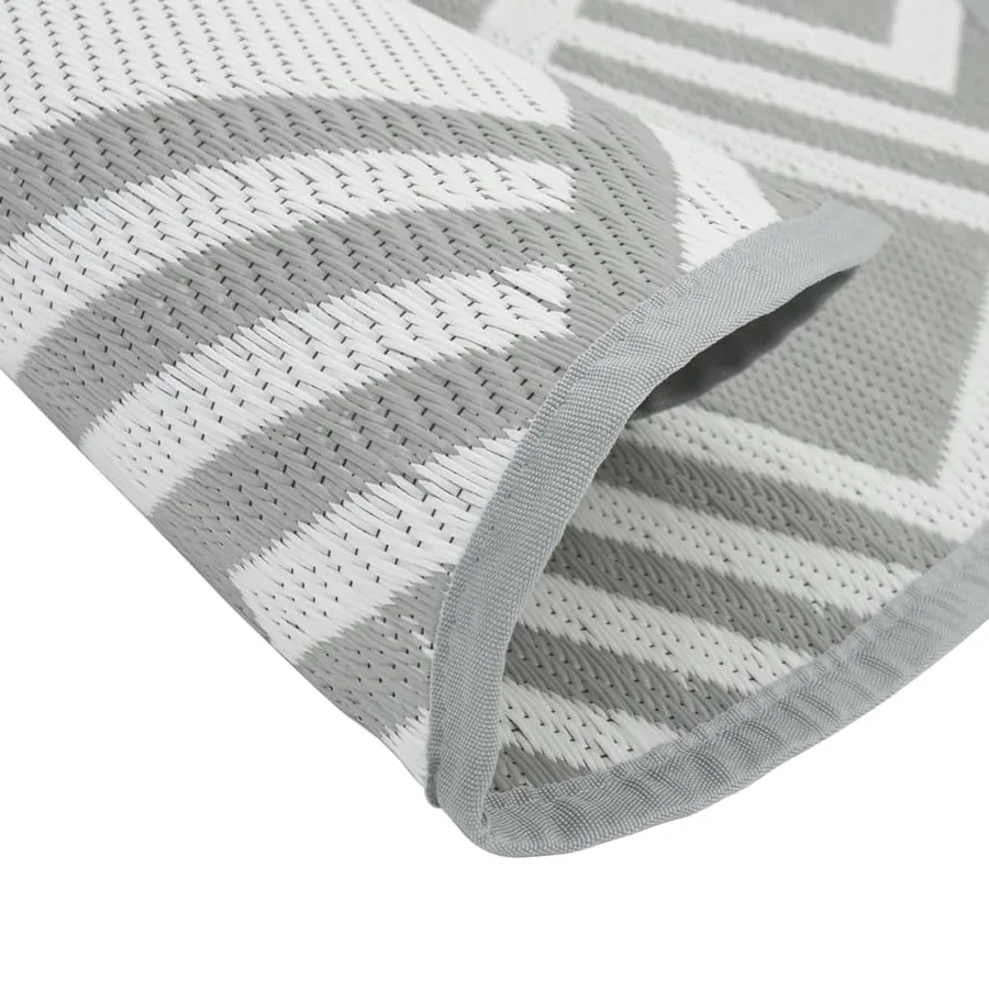 Tapis d'extérieur ARAKIL gris Ø160 cm PP - 4