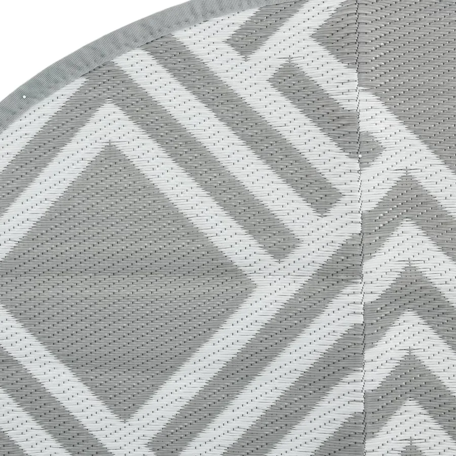 Tapis d'extérieur ARAKIL gris Ø160 cm PP - 5